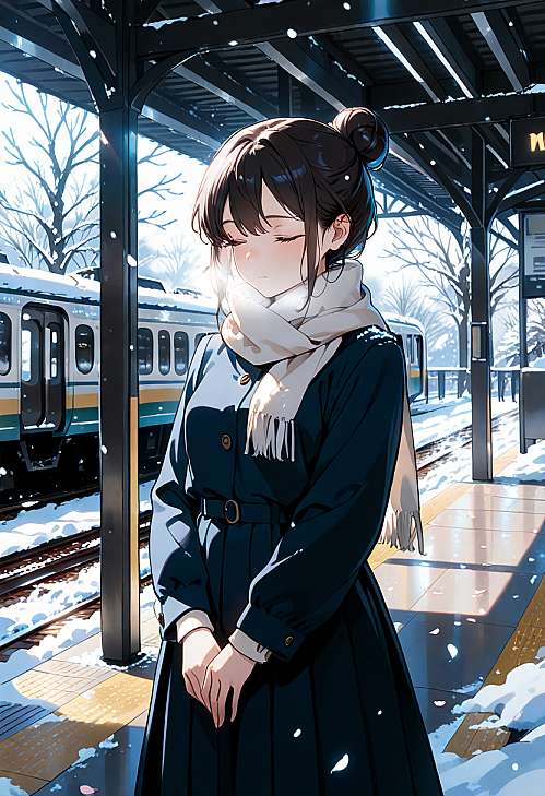 风吹雪散故人离