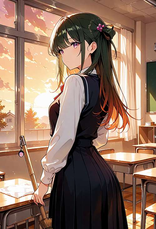 疏雨梧桐浅月朦胧