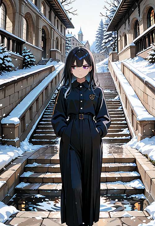 雪飘不回，她心不再