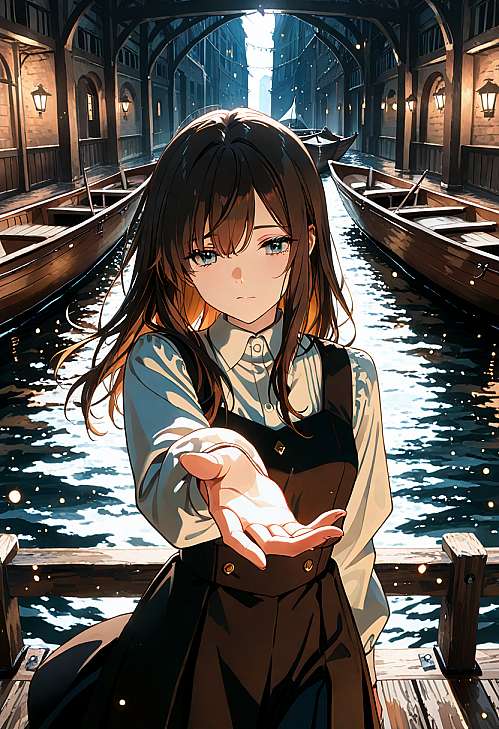 工地上的女学生