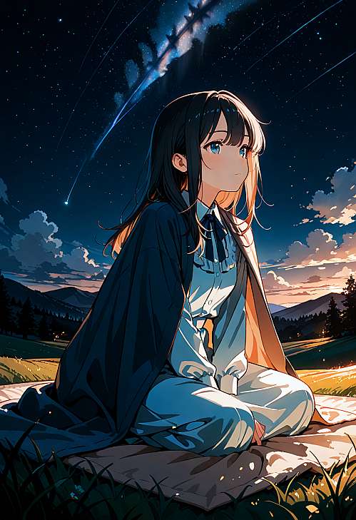 荒夜尽终见云霞